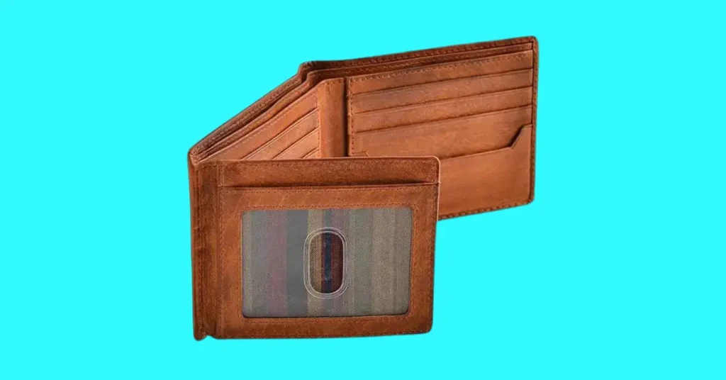 mens leather wallet