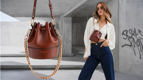Leather Bucket Bag
