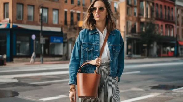 Leather Bucket Bag