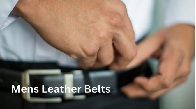 black leather belts