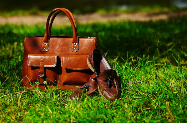 leather golf shoe bags